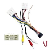 16Pin ISO Aftermarket Radio Harness Adapter for Subaru Forester 2008-2011 with Audio Input SWC, 16Pin Android Car Stereo Wiring Harness with Subwoofer Input for Forester