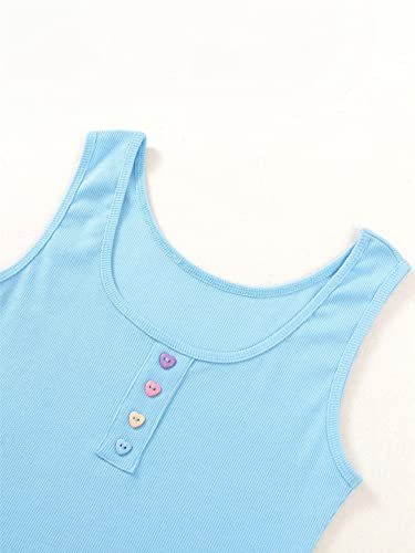 Harajuku Rib Knit Vest Women's Short Tops Casual Strapless Button Elastic Slim Basic4