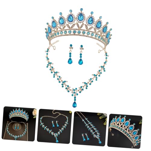 Conjunto de joyas de boda para mujer de UPKOCH con collar vintage 4