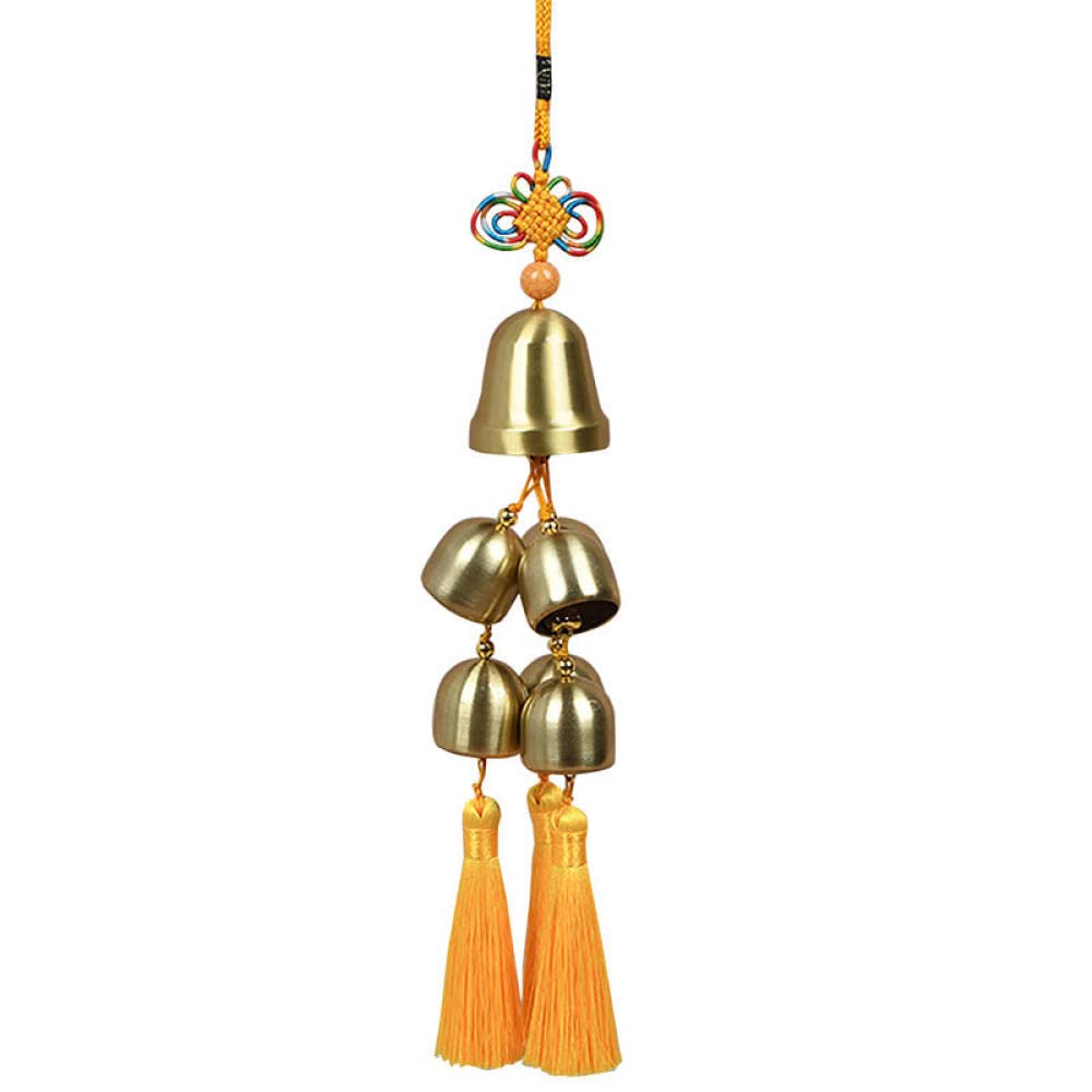 Lusterko Wsteczne Wiszące Stylizacja Samochodu Car Charm Brelokwisiorki Z Dzwonkiem Z Czystej Miedzi, Ozdoby, Obszary Turystyczne, Sklepy Z Szczęściem, Akcesoria Feng Shui, Metalowe Dzwonki Z Czystej