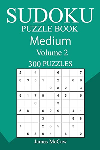 300 Medium Sudoku Puzzle Book