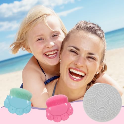 image for RGQSUN 2 Pack Kids Sunscreen Applicator,Sunblock Buddy Brush with Prot
