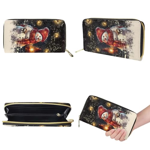 Image of HUGS IDEA Leather Purses and Handbag for Women Bucket Bag with Wrist Wallet 2 Packs