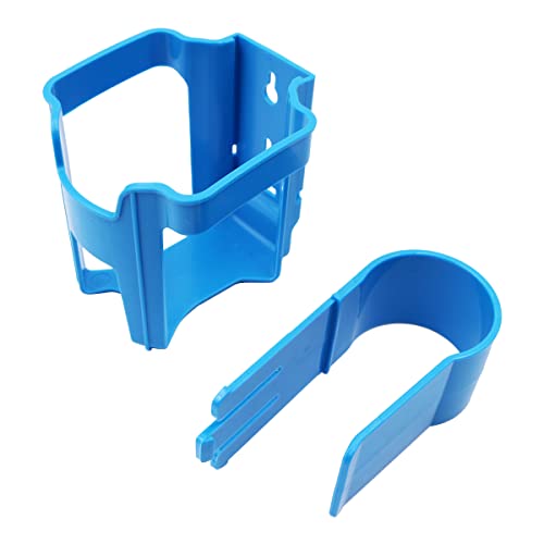 WANGCL 2PCS Poolside Cup Holder for Above Ground Pools Pool Cup Holder Pool Drink Holder Fits 2 Inch or Less Round Top Bar (Square - Image 3