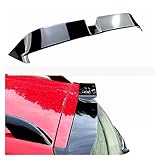 Compatible for VW Polo 4 MK4 9N 9N3 2003-2008 Compatible for Oettinger Style Roof Spoiler ABS Plastic Rear Spoiler Cap Rear Wing Spoiler Accessories