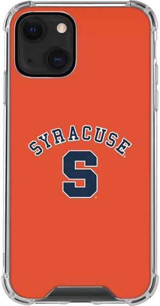 Skinit Clear Phone Case Compatible with iPhone 14 - Officially Licensed Syracuse University S Orange Design