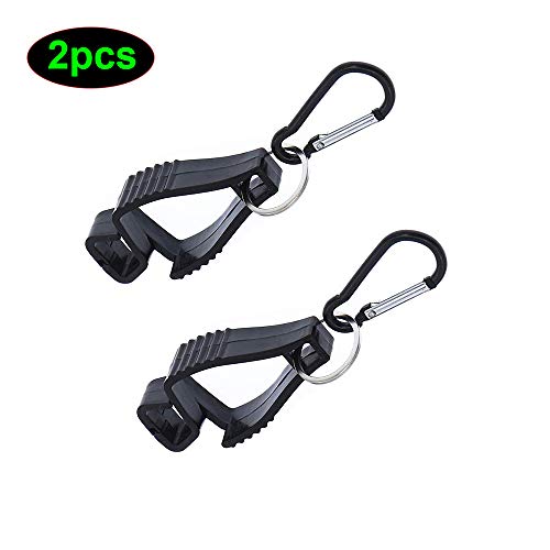 Preisvergleich Produktbild 2 Stück Clip-Halterung für Arbeitshandschuhe, Klammer-Greifer, für Arbeitssicherheit,Handschuh Grabber Clip Handschuhhalter Baummarkt Garden Arbeit Sicherheit Clip Handschuh Keeper(schwarz)