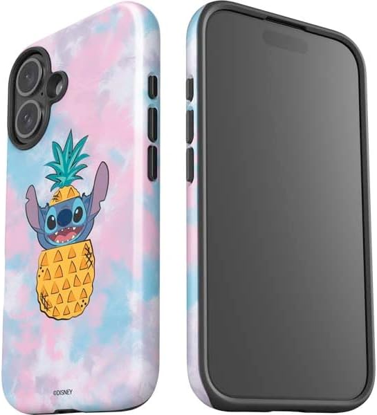 Skinit Impact Phone Case Compatible with iPhone 17 - Officially Licensed Disney Lilo and Stitch Pineapple Stitch Design