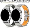 Malla de reloj de titanio de 22mm compatible con Huawei GT6 5 4 Pro Ultimate/Amazfit Balance 2/Garmin Venu 3/OnePlus3 4