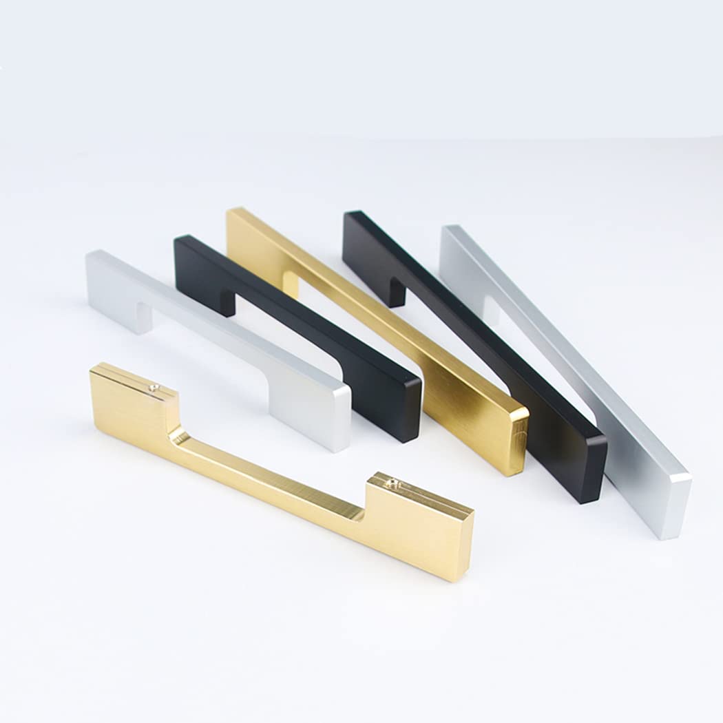 Maniglie per Mobili Lega di Alluminio Pomelli per Porta Pomolo Maniglione da Cucina Maniglia del Cassetto Maniglie Cabinet Maniglia Cucina Nero 2 Pezzi (Overall length 1200mm)
