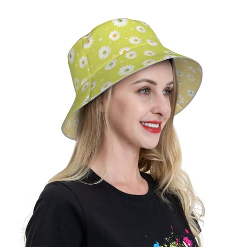 Image of Bucket Hat Double-Side-Wear Reversible Sun Hat Beach Travel Hiking for Women Men