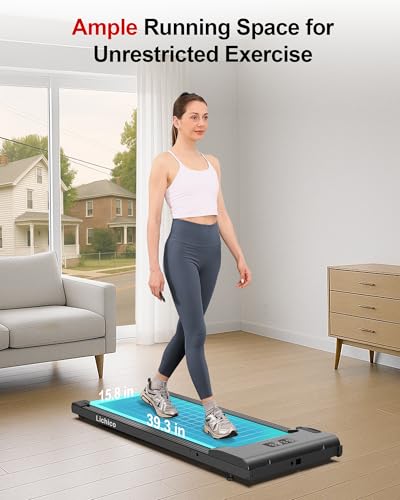 image for Lichico Walking Pad Under Desk Treadmill, Portable Small Treadmills fo