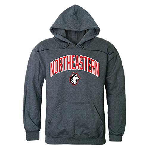 Northeastern Huskies NCAA Campus Pullover Hoodie - Medium, Heather Charcoal