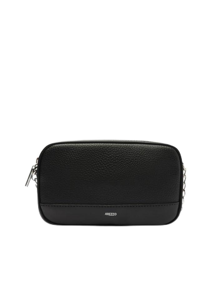 BOLSA TIRACOLO PRETA PEQUENA CORRENTE BASIC A 50011 0670 0001 AREZZO - U - PRETO