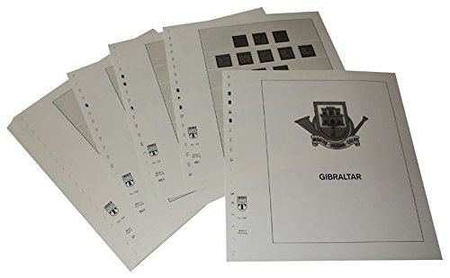 Feuilles pré-imprimées Gibraltar Année 1886-1971 LINDNER Das Original