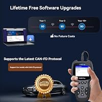 ICARZONE Alle Systeme OBD2 Scanner, MA200 Plus Auto Codeleser für 10000+ Automodelle, mit 6 Services Full OBD2 Live Data Batterietest Diagnose-Scan-Tools Lebenslanges kostenloses Upgrade – Ansicht 2