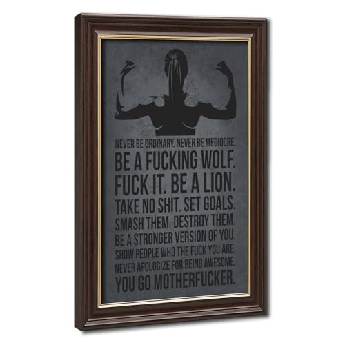 NZIQB Never Be Ordinary Inspirational Fitness Quotes Posters For Bodybuilding