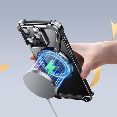 Generic YK001 Phone Case For Iphone 16 Pro Max/16 Pro,Innovative Z-Shaped Frameless Heat Dissipation With 360 Rotatable Stand, Military-Grade Protection  thumb #7