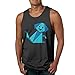 Produktbild MASKMAN Origami Dog Men's Tank Top Sleeveless Tees Sports T Shirt Fitness(L,Black)