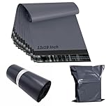 13x19 50 Grey Parcel Bags | Self Seal Plastic Envelopes, Tear Proof Delivery Bags for Parcels