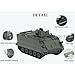 HobbyToki 1/16 US M113A2 APC Armored Personnel Carrier Tank RTR, Hobby-Grade Men Military Vehicles,for Age Above 15+,6665 (M113A2-6665-Standard)