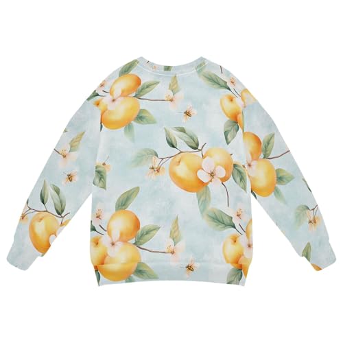 JUNZAN Cute Apricot Fruit Silver Little Girls Sweatshirt Hoodie Fleece Kids Hoodies Boys Camping 4T2