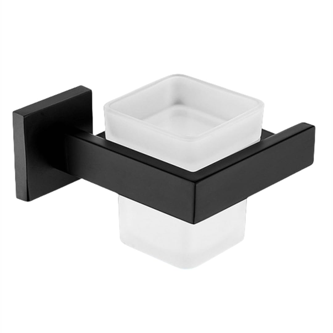 Accessoires de salle de bain en acier inoxydable suspendus finition noir mat