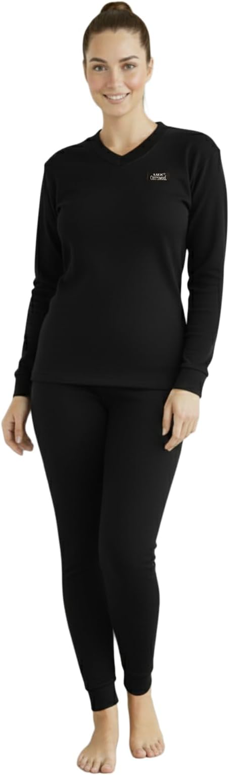 - Lux Cottswool Women's Upper and Lower Thermal Set | Thermal Set for Women