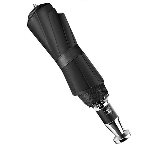 ZHAXI Car Umbrella for Audi Q2 Q3 Q4e-tron Q5 Q6e-tron Q7 Q8 Q8e-tron, Portable Automatic Umbrellas Windproof Compact Light Umbrellas Travel Umbrellas with Safety Hammer Umbrellas for Rain and Sun