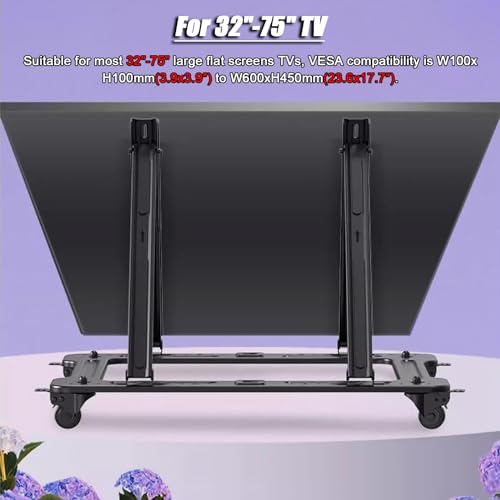 Soporte móvil giratorio para TV de 32-75 pulgadas miniatura 4