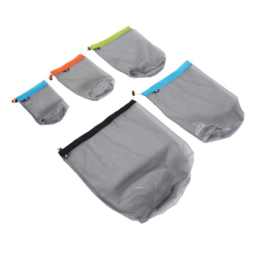 BESPORTBLE 1set Travel Compression Mesh Storage Sack Outdoor Camping Travel Drawstring Bags Lightweight Polyester for Efficient Space Utilization