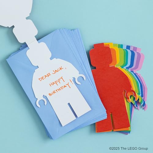 Image of LEGO Minifigure Notecards: 12 Shaped Notecards with Envelopes