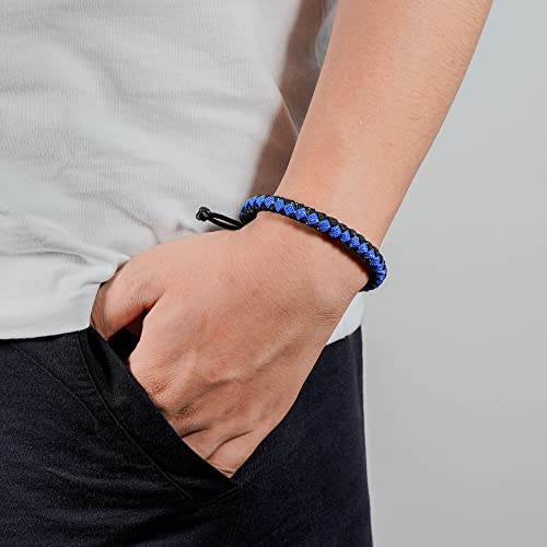 JENDEAR SHINE Paracord Bracelet for Men, Hand Braided Rope Bracelet Waterproof Adjustable, Sailing Surfing Outdoor Hiking2