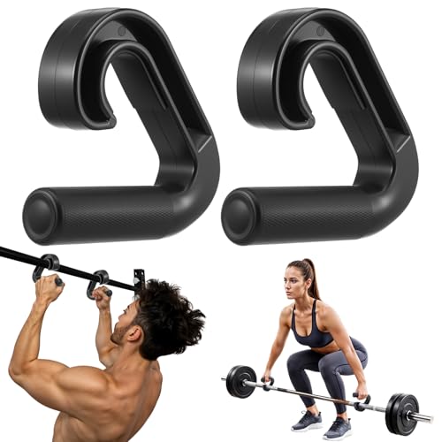 Pafeooui Neutral Grip Pull Up Handles (2-Pack) Heavy Duty Nylon Handles for Pull-Ups Deadlifts & Resistance Bands 800LB Capacity Non-Slip Ergonomic Grips Gym & Home Workout Accessories