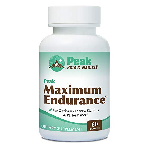 Peak Pure & Natural Peak Maximum Endurance Supplement for Men, Nitric Oxide Booster and Hormone Balance, Workout Longer, Recover Faster with Improved Oxygen Utilization