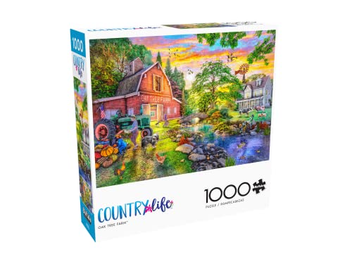 Buffalo Games - Oak Tree Farm - 1000 Piece Jigsaw Puzzle #TOP2