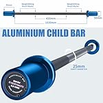 EVERYMATE 5LB Mini Barbell Bar Beginner Women Kid Barbell Total Body Workout Weighted Bar,for Strength Training, for Youth Children New Weightlifting - Image 2