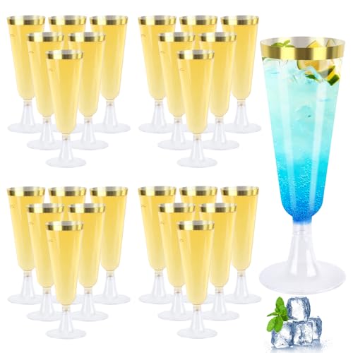 6 bicchieri da champagne e cocktail in Plastica trasparente Riutilizzabile da 150 ml