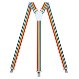 Action Ward Womens Suspenders – Y Back Style – 1' Width - Comfortably Adjustable Elastic Straps...