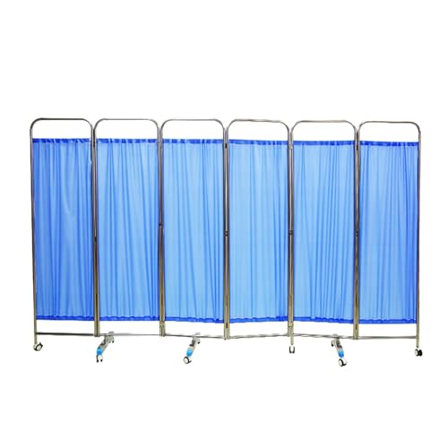 Paravent de confidentialité à roulettes 6 panneaux amovible pour centres de thérapie 180x50 cm - 2