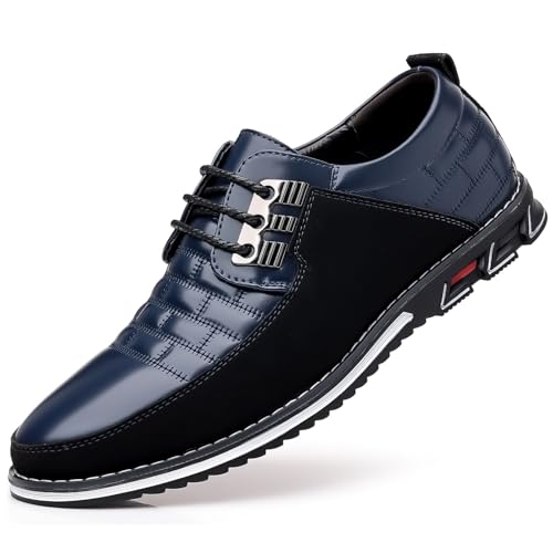 Men's Premium Casual Lace Up Walking Shoes Business Driving Oxford Shoes