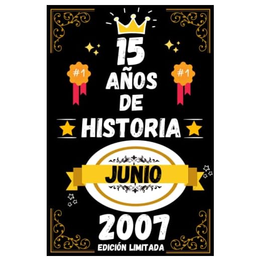 CUADERNO, 15 AÑOS DE HISTORIA JUNIO 2007 EDICIÓN LIMITADA: Regalo de 15 cumpleaños para mujeres y hombres, ideas de 15 cumpleaños... un cumpleaños... ... regalo de 15 cumpleaños para él/ella.