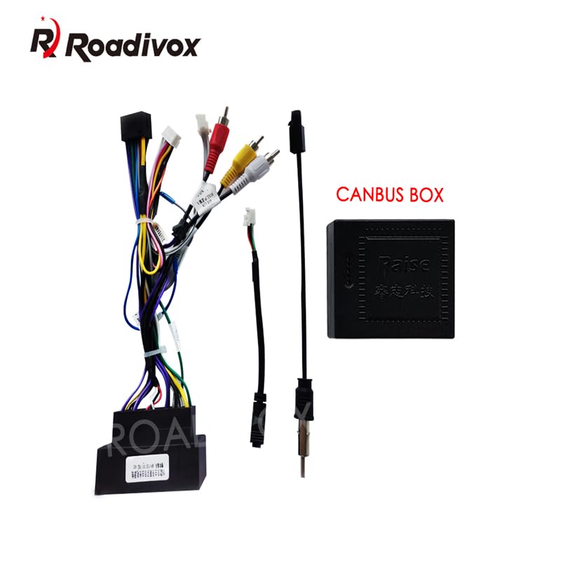 Car for Audio DVD Android 16PIN Power Cable Adapter with Canbus Box for Jeep Cherokee Compass Renegade for Fiat Power Wiring Harness