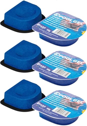 Pack 3 UDS Gel Clarificante Piscinas Dpool Gel - MONODOSIS 90 GR - Agua Piscina cristalina - DIASA INDUSTRIAL