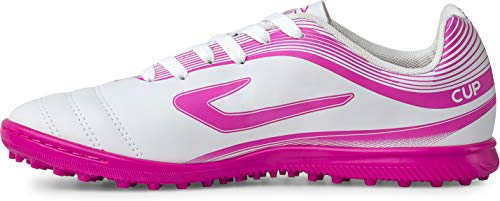 Chuteira Society, Feminina Cup III Society Feminina, Topper, Feminino, Branco/Rosa, 37