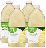 Amazon Fresh, Lemonade from Concentrate, 64 Fl Oz (Pack of 4)