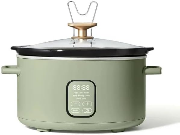 6 Qt Programmable Slow Cooker, Sage Green