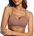OEAK Womens Wireless Bras Comfortable Push Up Bra No Underwire Bra Full Support Lift Bralette Everyday Seamless Tshirt Bras Coffee M