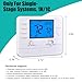 Suuwer 5-1-1 Day Programmable Thermostats for Home 1 Heat/ 1 Cool Conventional Single-Stage Systems