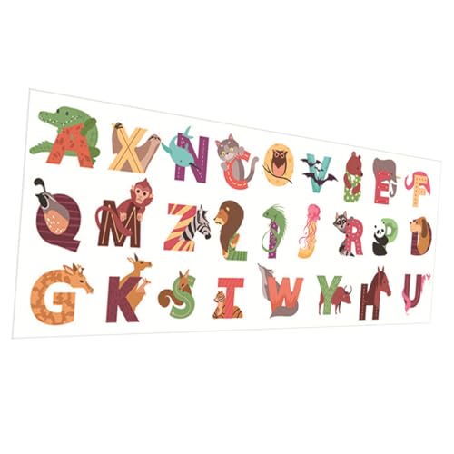 Vinilo decorativo de animales y letras en PVC
